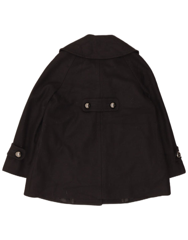 Cappotto da marinaio da donna French Connection UK 10 piccolo in lana vergine nera