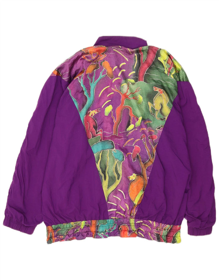 Giacca da tuta oversize da donna Benger EU 42 Large Purple Floral