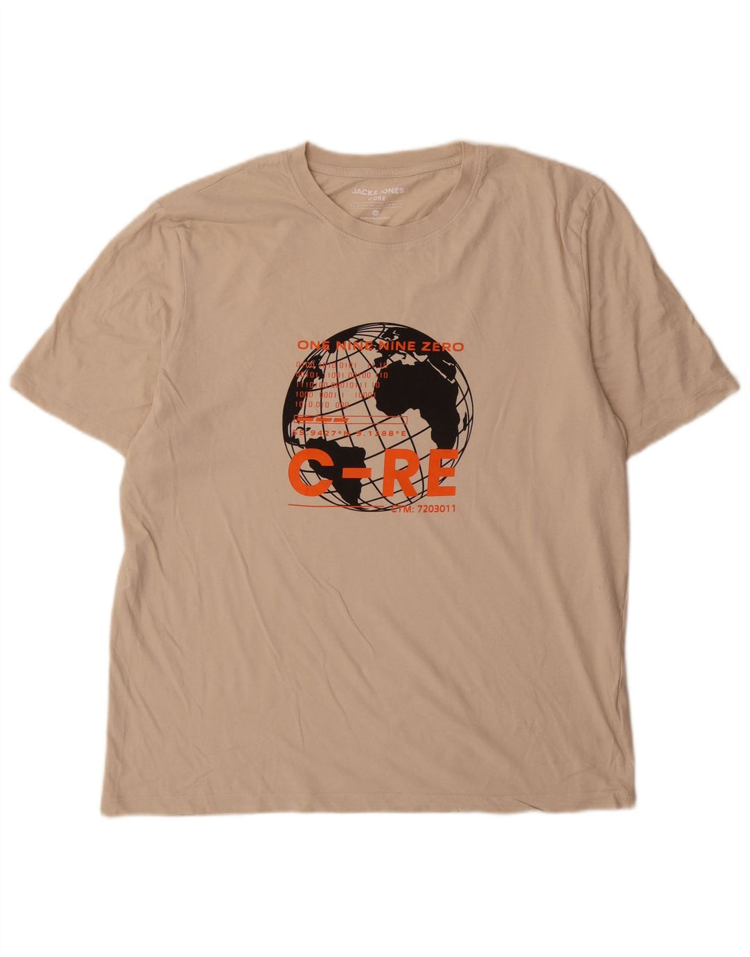 T-shirt grafica da uomo Jack & Jones Top XL Beige