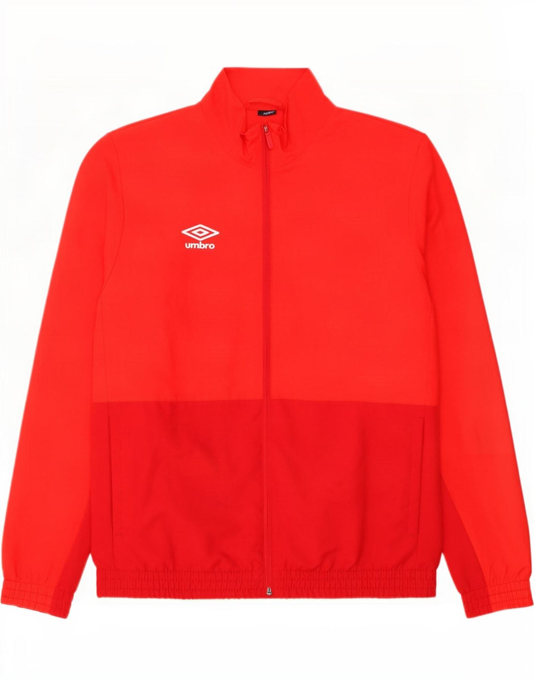 Giacca da tuta da uomo Umbro in poliestere color block rosso medio