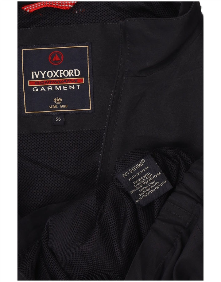Giacca antipioggia da uomo Ivy Oxford IT 56 3XL Poliestere blu navy