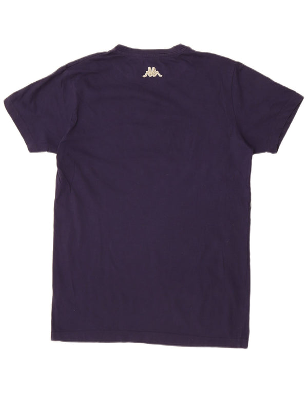 T-shirt grafica da uomo Kappa Top grande in cotone floreale blu navy