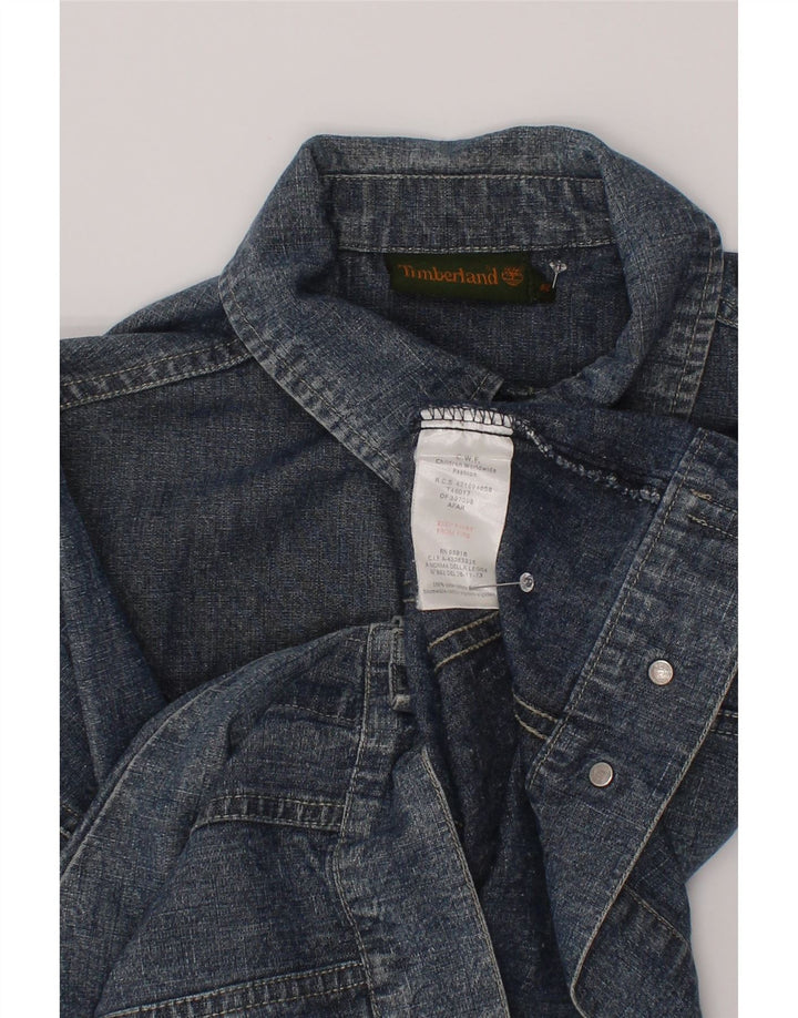 Giacca in denim da ragazzo Timberland 7-8 anni in cotone blu