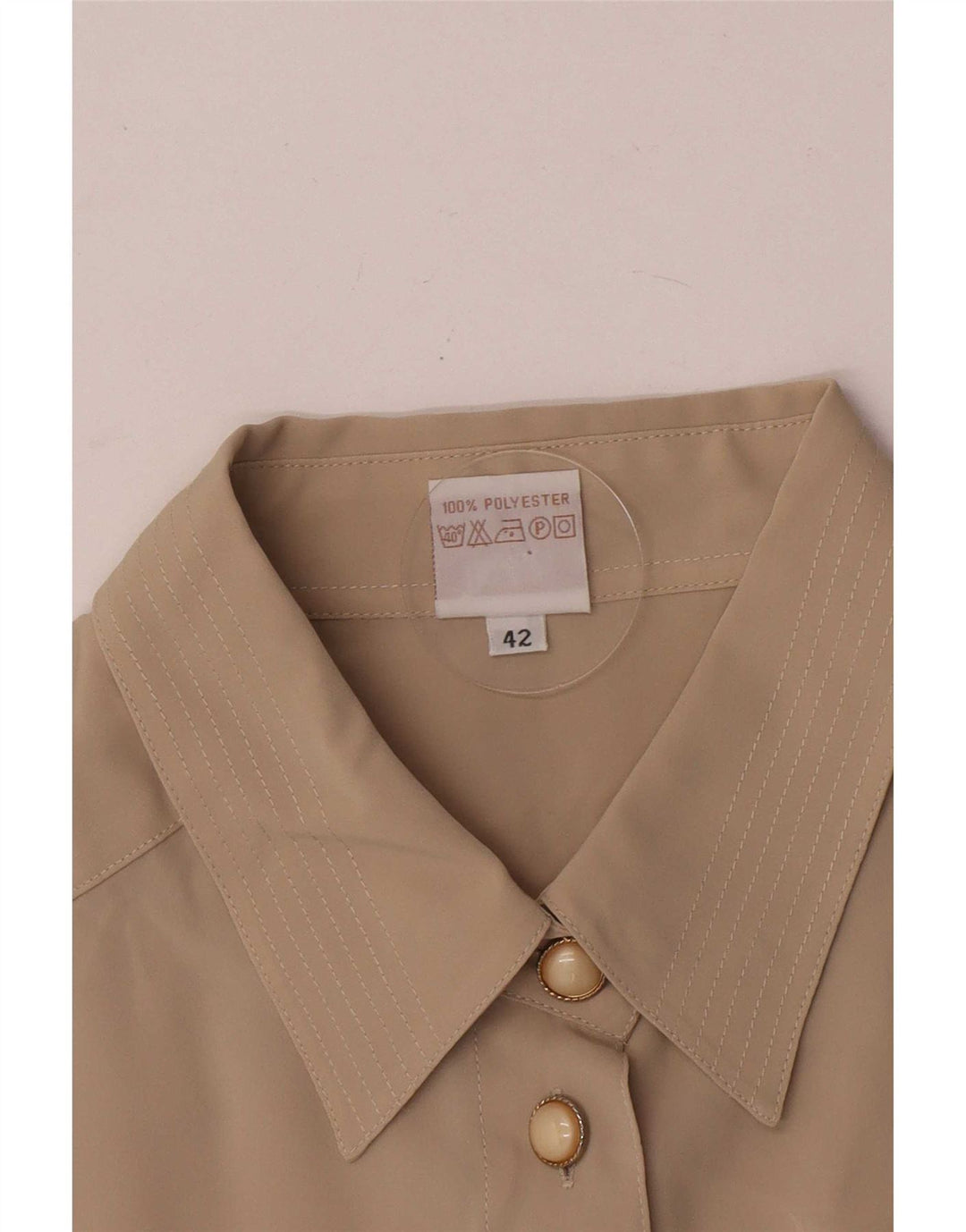 Camicetta camicia oversize da donna Michele Boyard IT 42 Poliestere kaki medio
