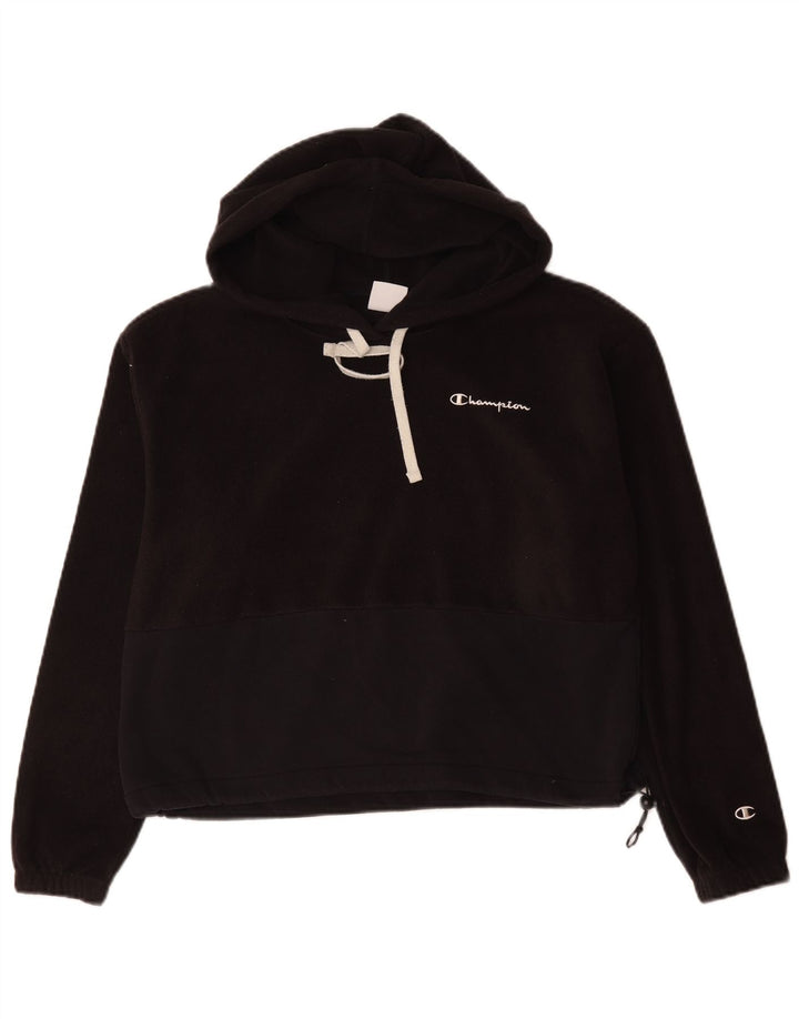 Maglione in pile con cappuccio da donna Champion UK 14 poliestere nero medio