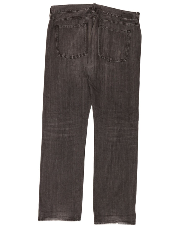 Jeans dritti da uomo Gap W36 L34 cotone chiazzato grigio
