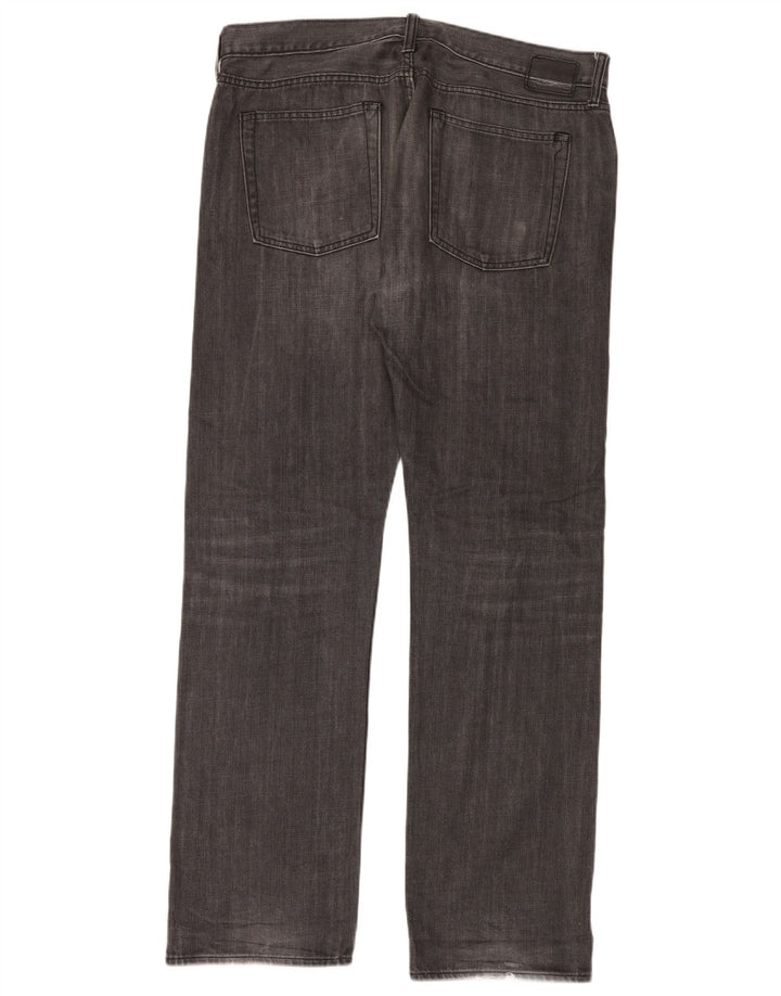 Jeans dritti da uomo Gap W36 L34 cotone chiazzato grigio