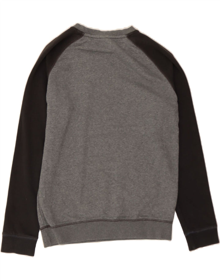 O'NEILL Mens Slim Fit Graphic Sweatshirt Jumper Medium Grey Colourblock Vintage O'Neill and Second-Hand O'Neill from Messina Hembry 