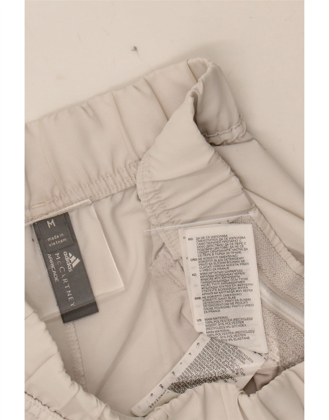 ADIDAS Womens Sport Shorts UK 12 Medium  White Polyester Vintage Adidas and Second-Hand Adidas from Messina Hembry 