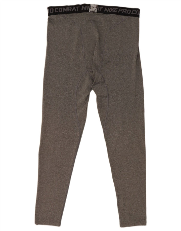 Leggings corti Nike Compression Graphic Crop da uomo 2XL grigio color block