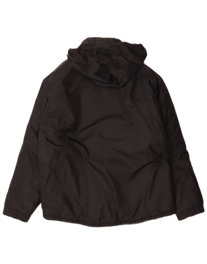 Giacca imbottita con cappuccio da uomo Kappa UK 40 Large nera in poliammide