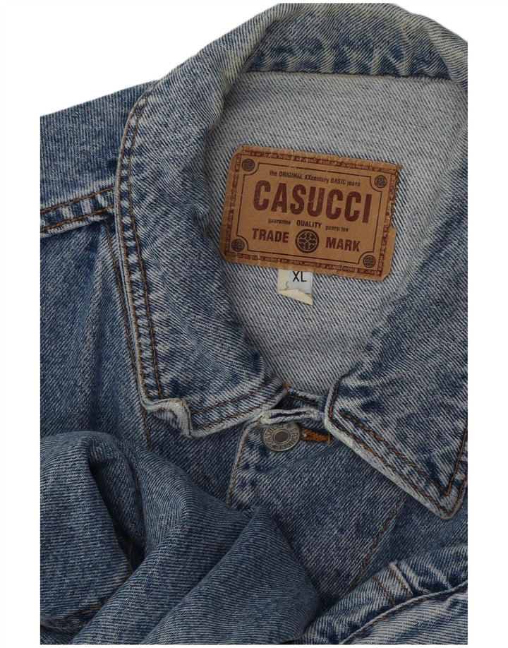 Casucci Giacca in denim da uomo UK 42 XL Cotone blu