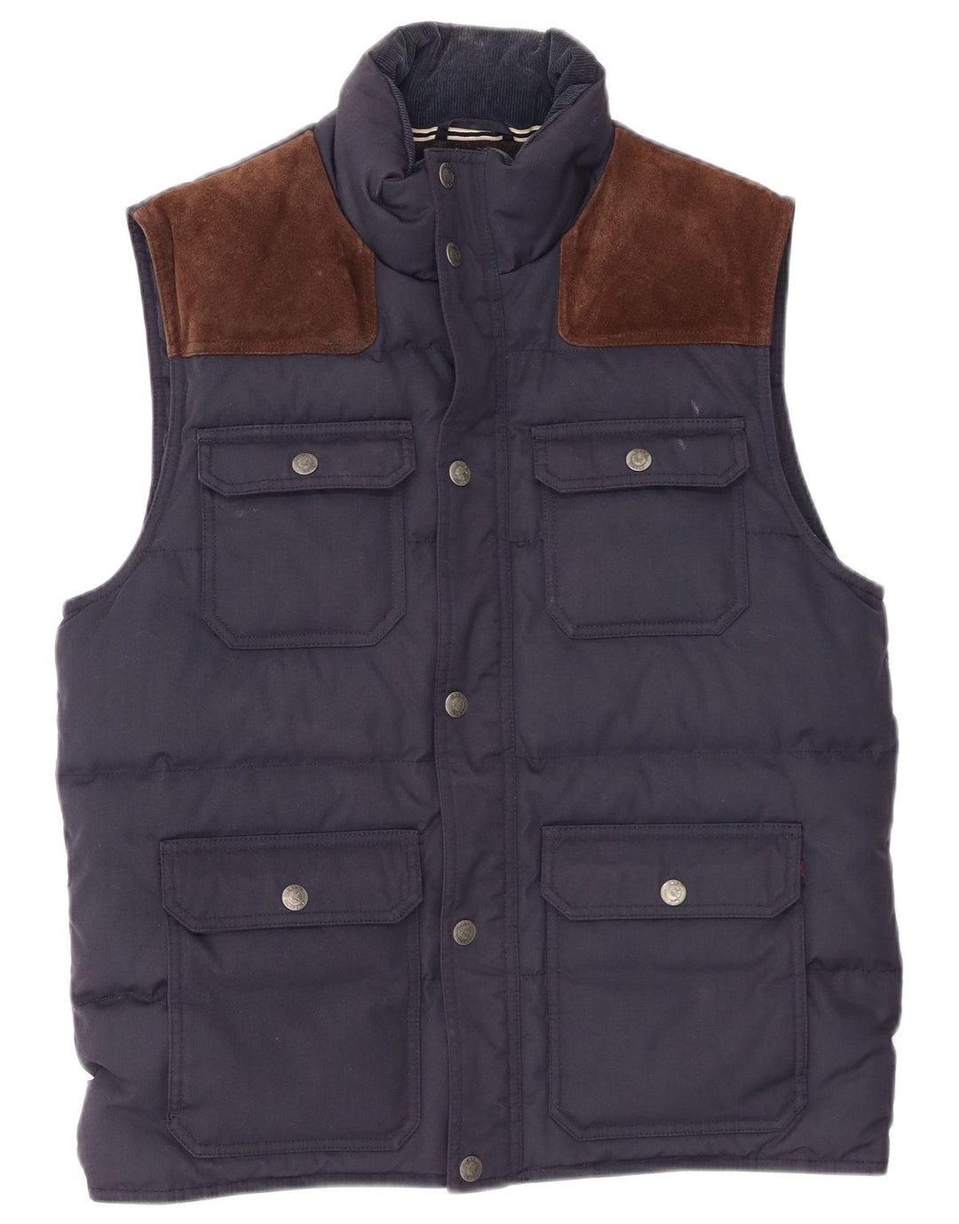 Crew Clothing Gilet imbottito da uomo UK 38 Medio Poliestere blu navy