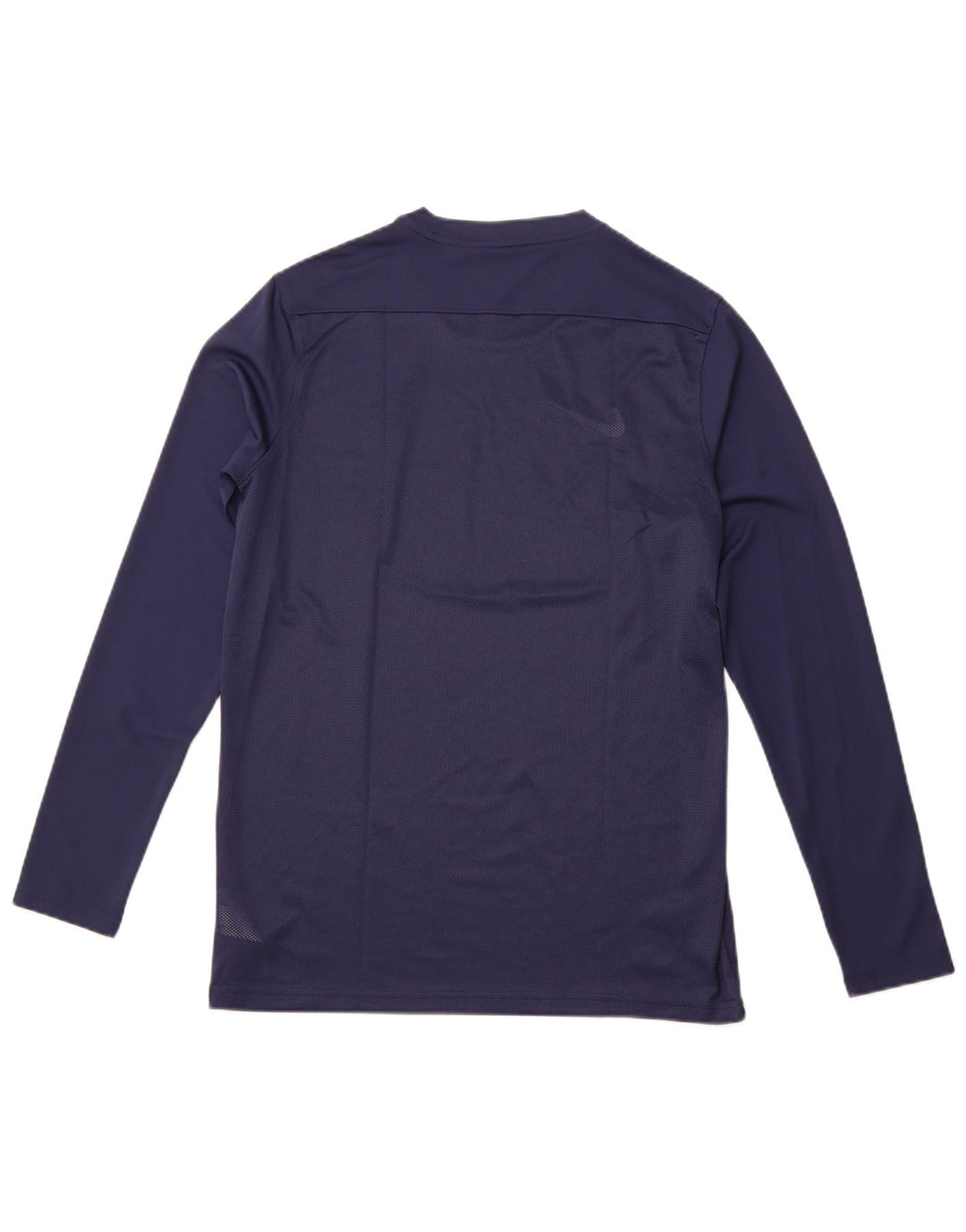 NIKE Top da uomo Dri Fit slim fit a maniche lunghe grande in poliestere blu navy