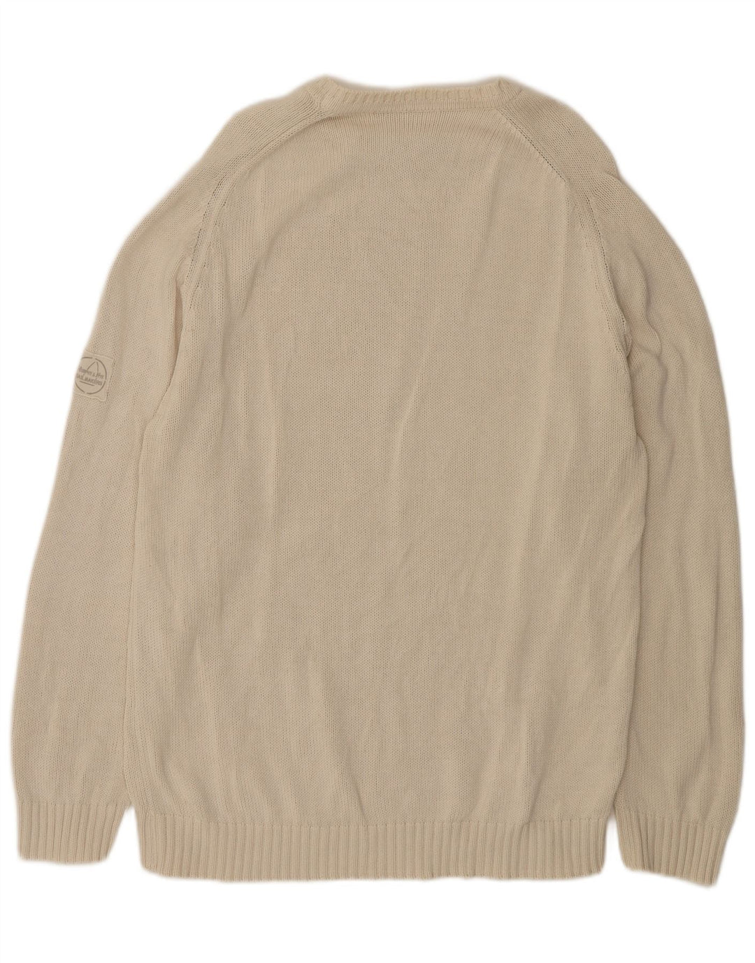 Maglione girocollo da uomo Murphy & Nye XL in cotone beige