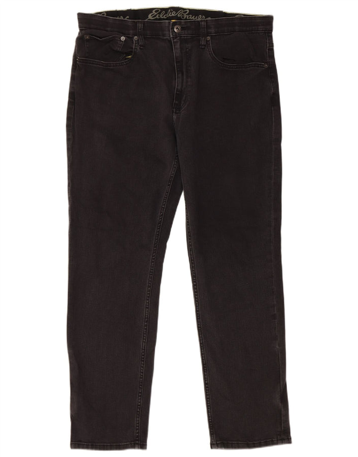 Jeans dritti da uomo Eddie Bauer W38 L30 neri