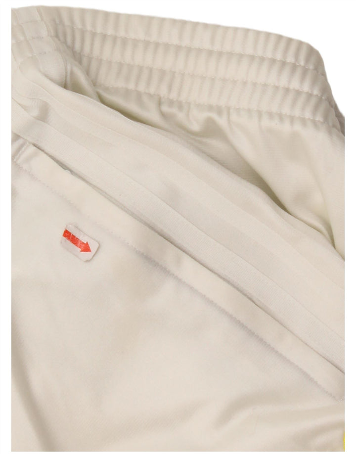 Pantaloni da tuta da uomo ADIDAS poliestere bianco medio
