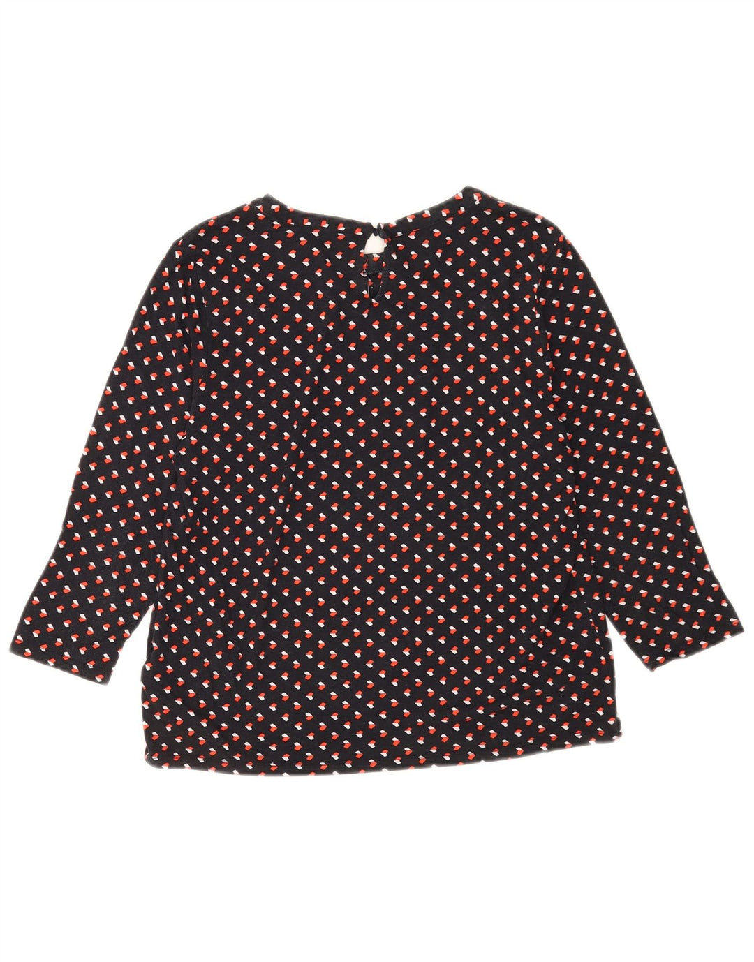 Camicetta da donna con maniche a 3/4 Hobbs UK 14 Viscosa geometrica nera media
