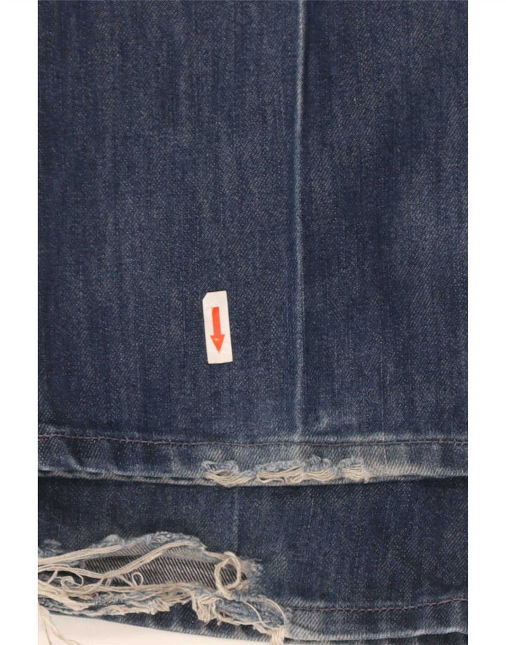 Jeans dritti invecchiati da uomo Levi's W33 L34 cotone blu