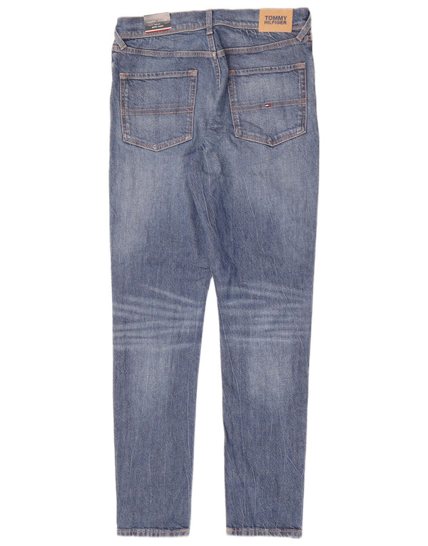 Tommy Hilfiger Ragazzi Slim Jeans 15-16 anni W28 L30 Blu Cotone