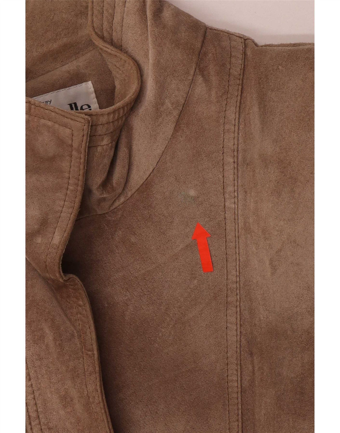 Soprabito in pelle scamosciata da donna Bagatelle US 10 grande in pelle marrone
