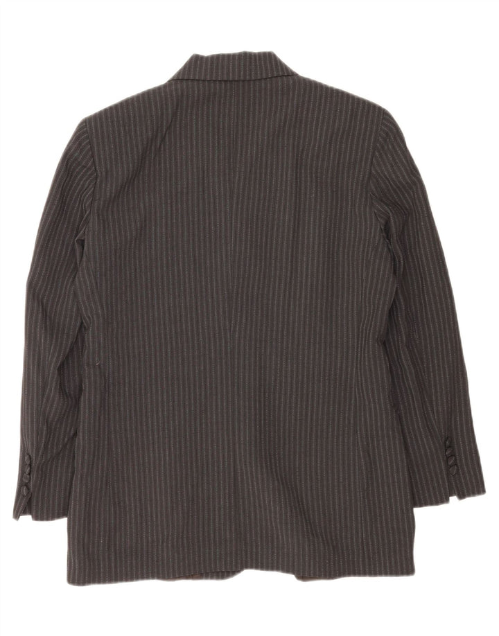 Giacca blazer da donna Swish IT 46 grande lana gessata nera