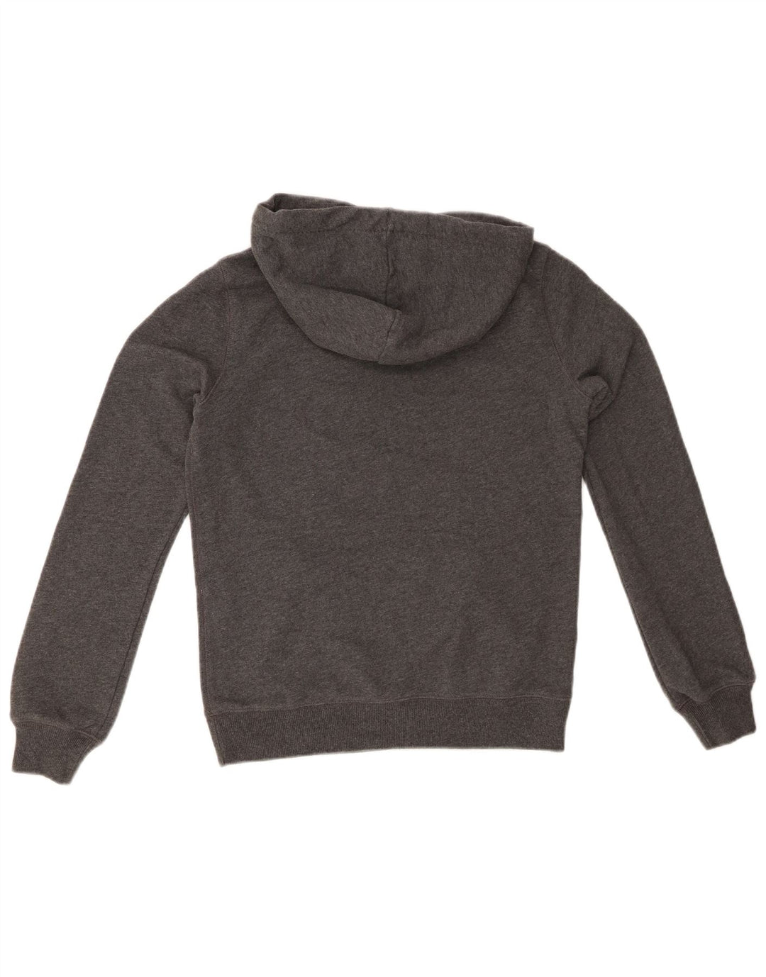 JACK WILLS Maglione con cappuccio oversize con grafica da donna UK 8 piccolo cotone grigio