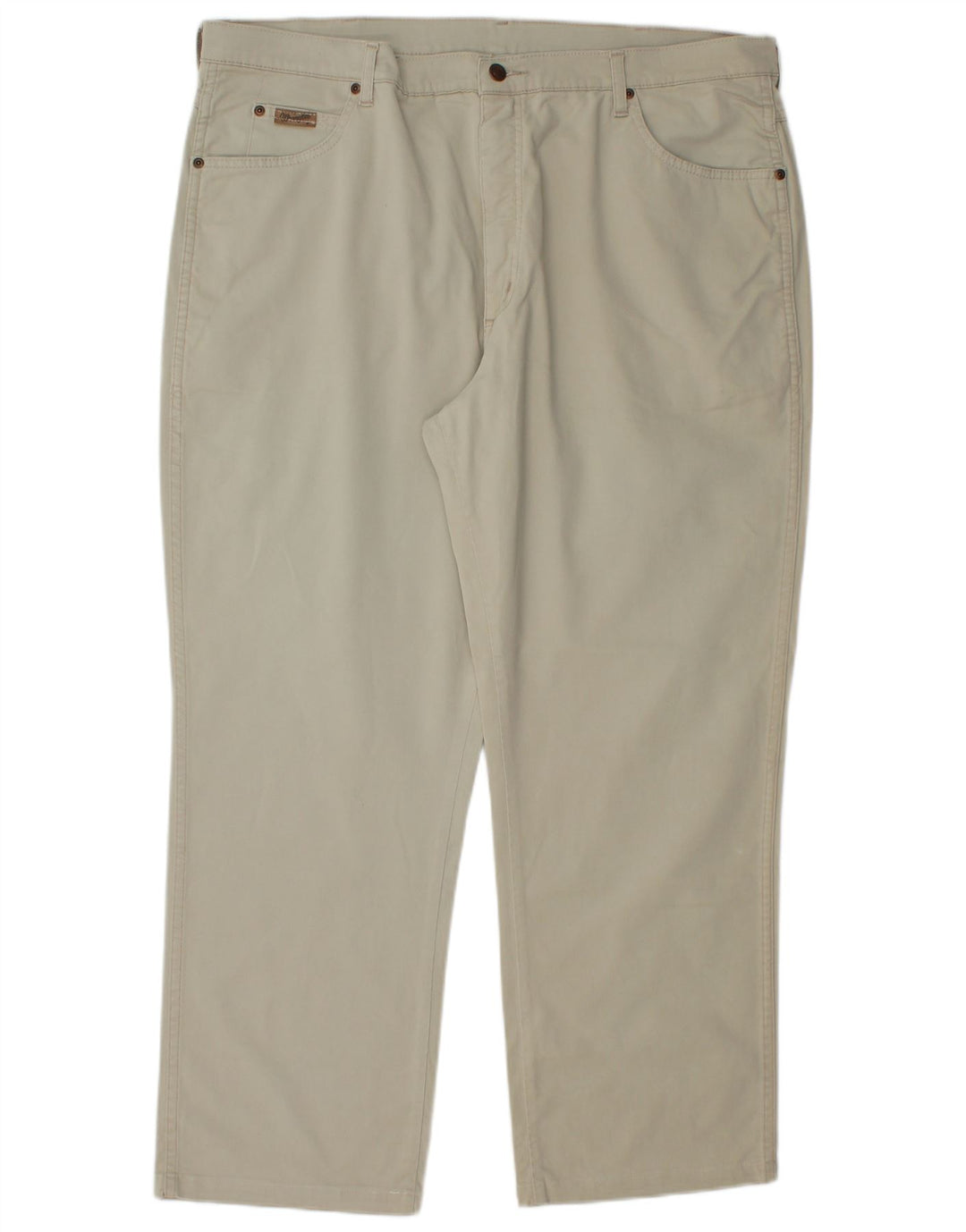 Jeans dritti da uomo Wrangler W42 L29 cotone beige