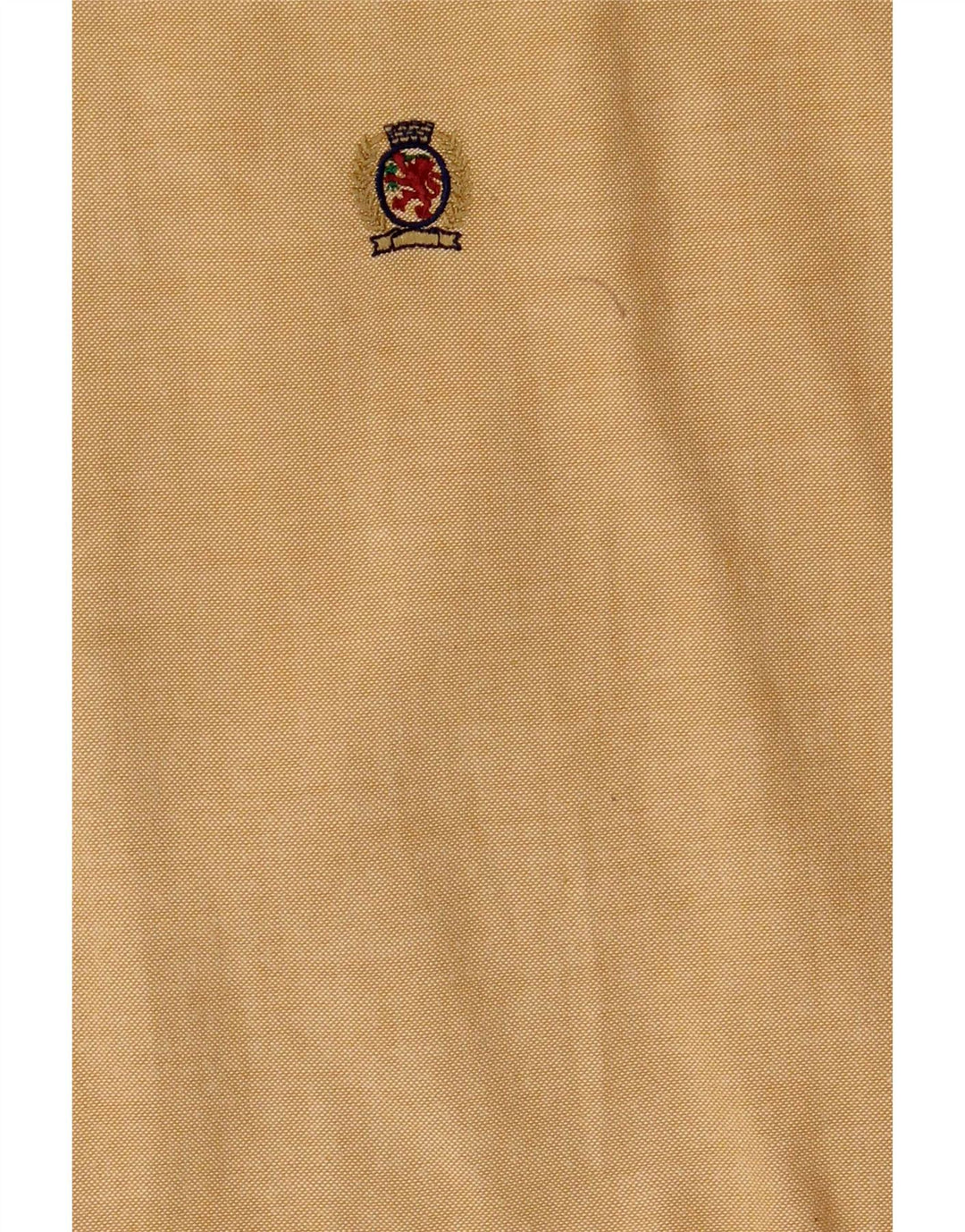 Camicia da uomo Tommy Hilfiger grande in cotone giallo