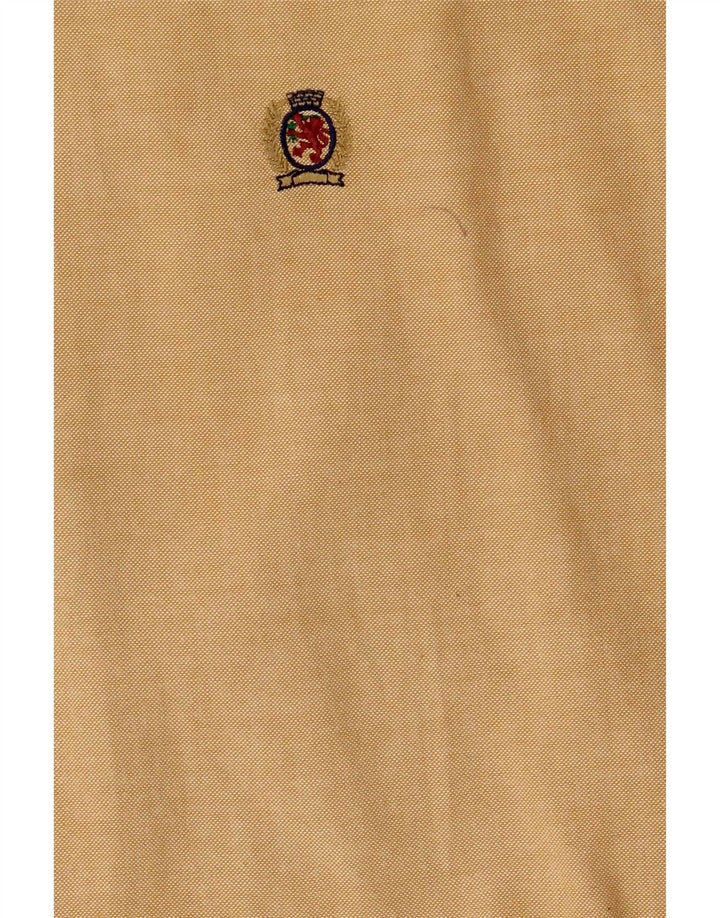Camicia da uomo Tommy Hilfiger grande in cotone giallo