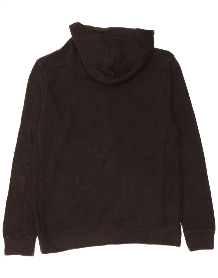 Maglione con cappuccio e zip da uomo Zara 2XL in cotone nero