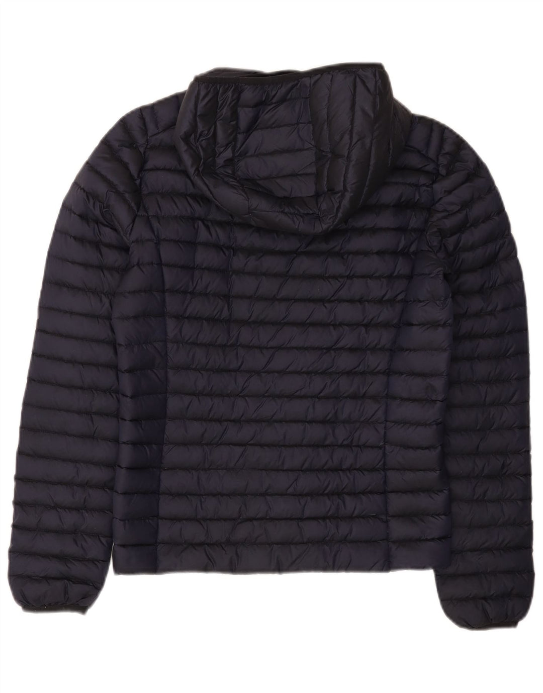 Giacca imbottita con cappuccio da donna SUPERDRY UK 8 piccola in nylon blu navy