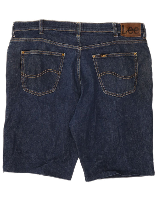 Pantaloncini di jeans LEE Brooklyn da uomo W40 XL in cotone blu navy