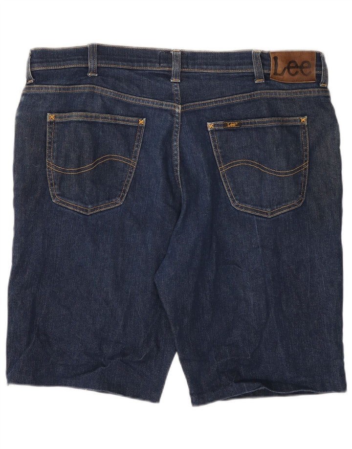 Pantaloncini di jeans LEE Brooklyn da uomo W40 XL in cotone blu navy
