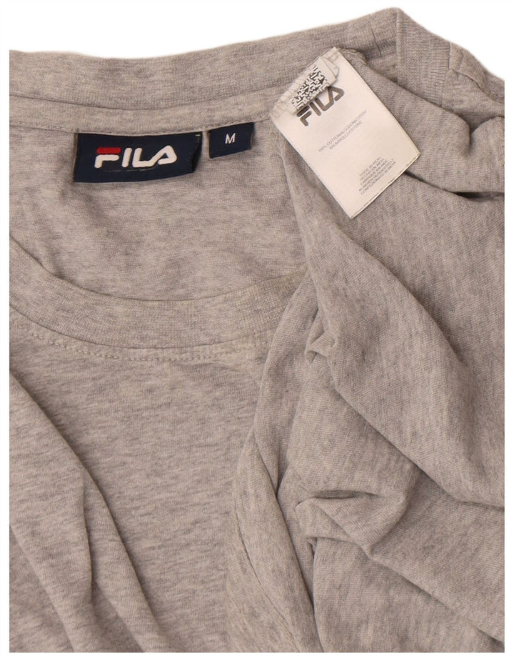 T-shirt grafica da uomo Fila Top grigio medio