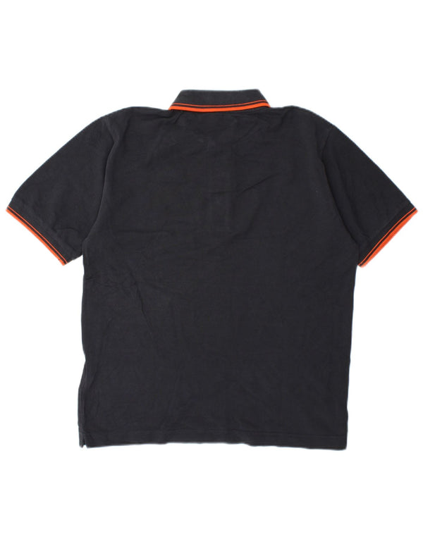 Polo Kappa Uomo Piccola in Cotone Rigato Grigio