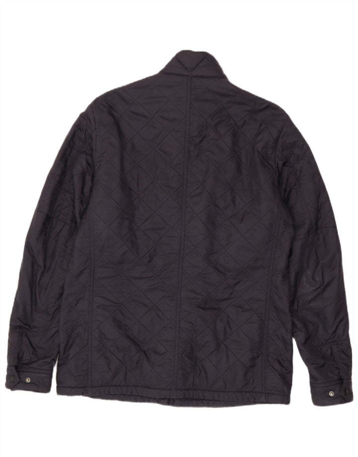 Barbour Giacca trapuntata da uomo UK 40 Large Blu Navy in poliammide