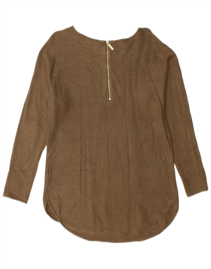 Michael Kors Donna Maglione con scollo a barca Maglione UK 14 Medio Cachi