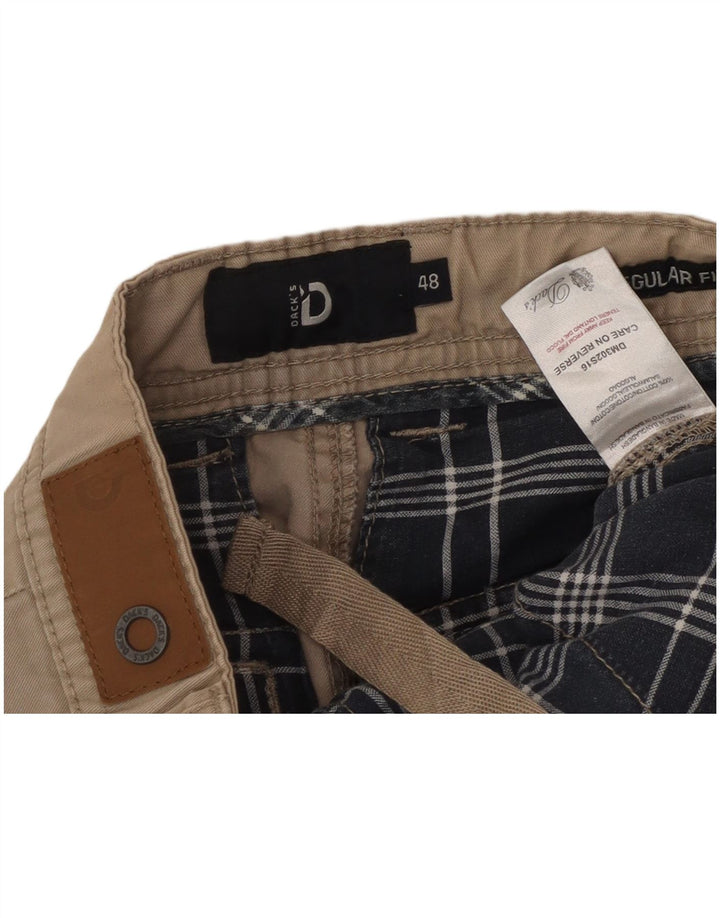 Pantaloncini cargo vestibilità regolare da uomo di Dack IT 48 medio W32 cotone beige