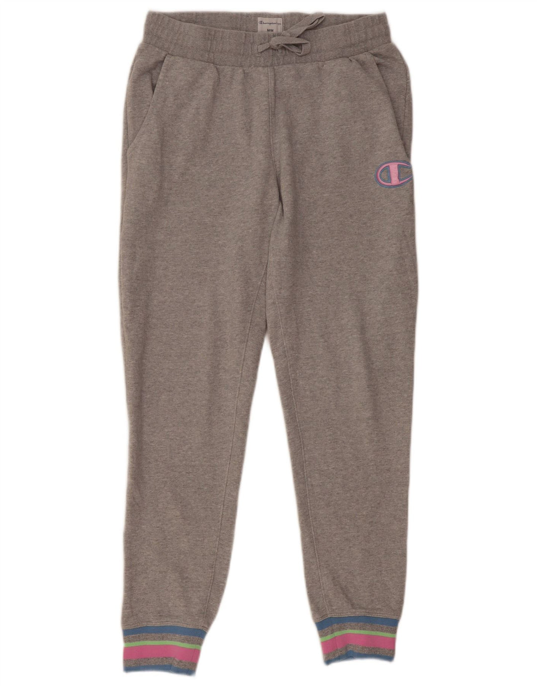 CHAMPION Womens Tracksuit Trousers Joggers UK 14 Medium  Grey Colourblock