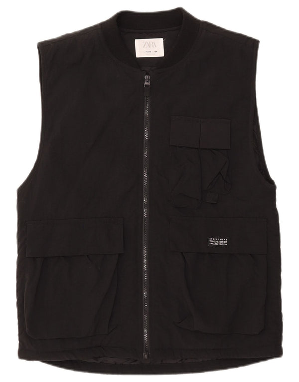 Gilet utility Zara per ragazzi 13-14 anni in nylon nero