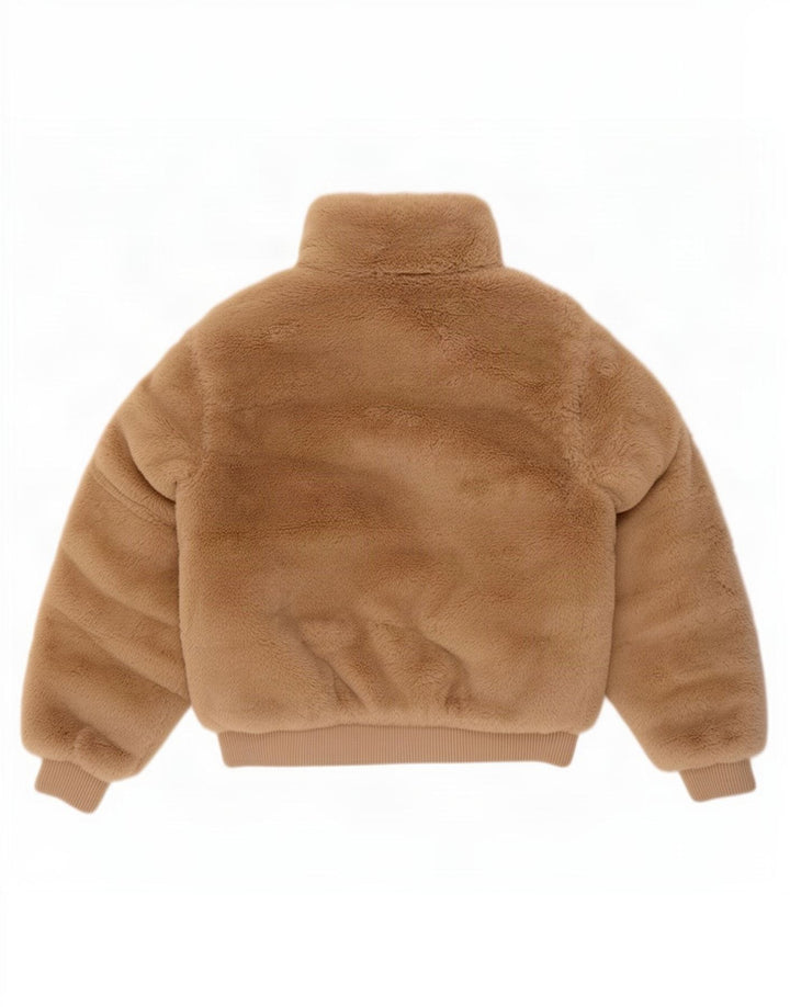 Giubbotto bomber Zara per ragazze con orsetto 9-10 anni in poliestere beige