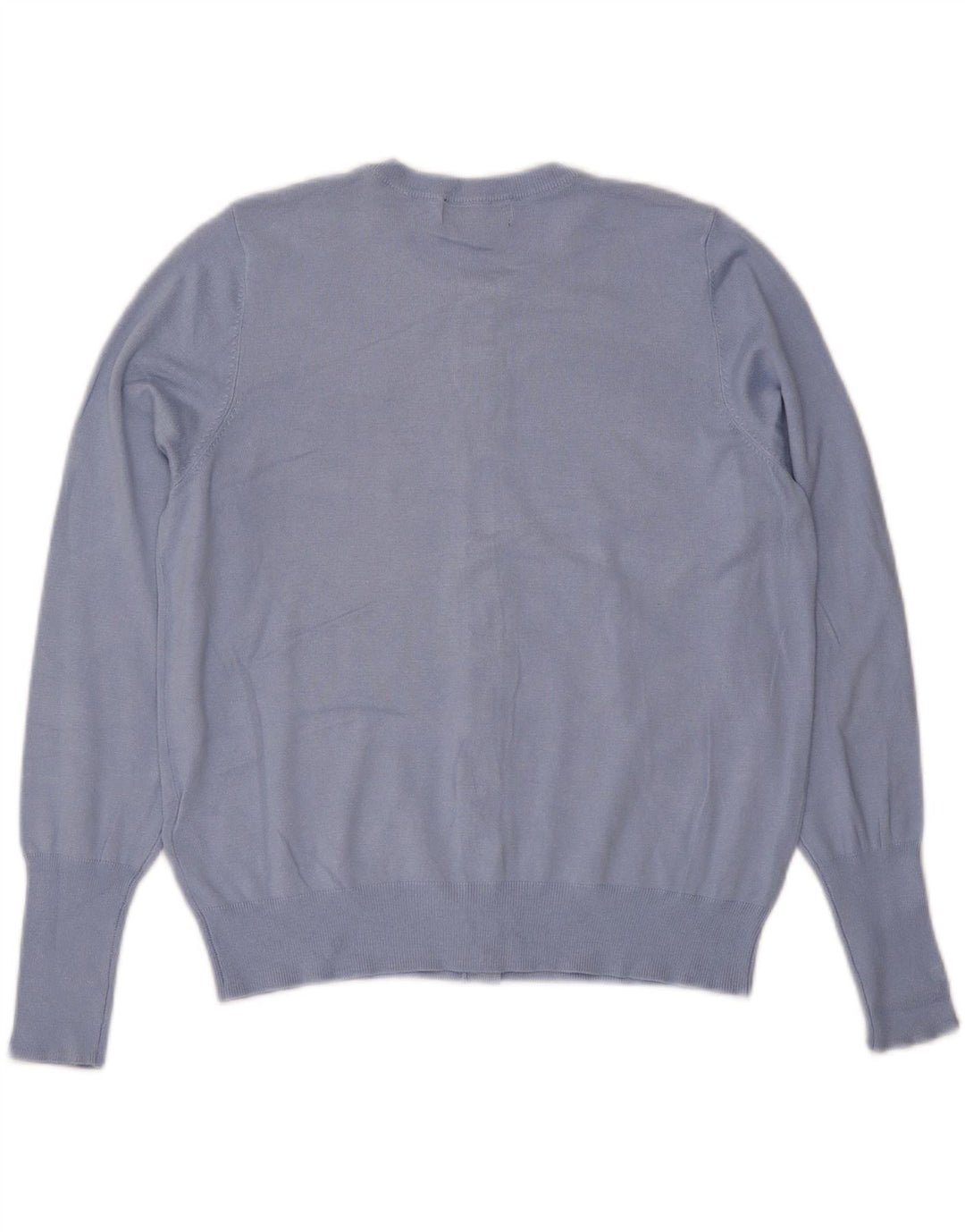 Maglione cardigan da donna Marks & Spencer UK 16 grande viscosa blu