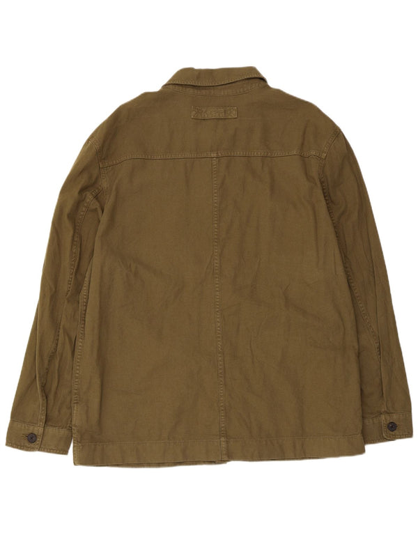 Gant Camicia da uomo overshirt taglia 41/42 16 1/2 grande cotone kaki