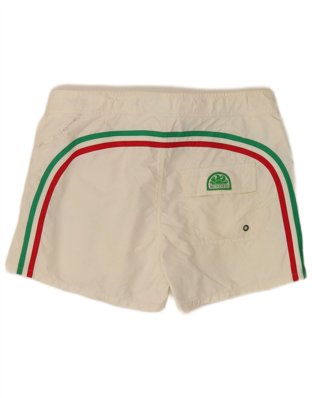 Pantaloncini da bagno da uomo Sundek nylon bianco medio