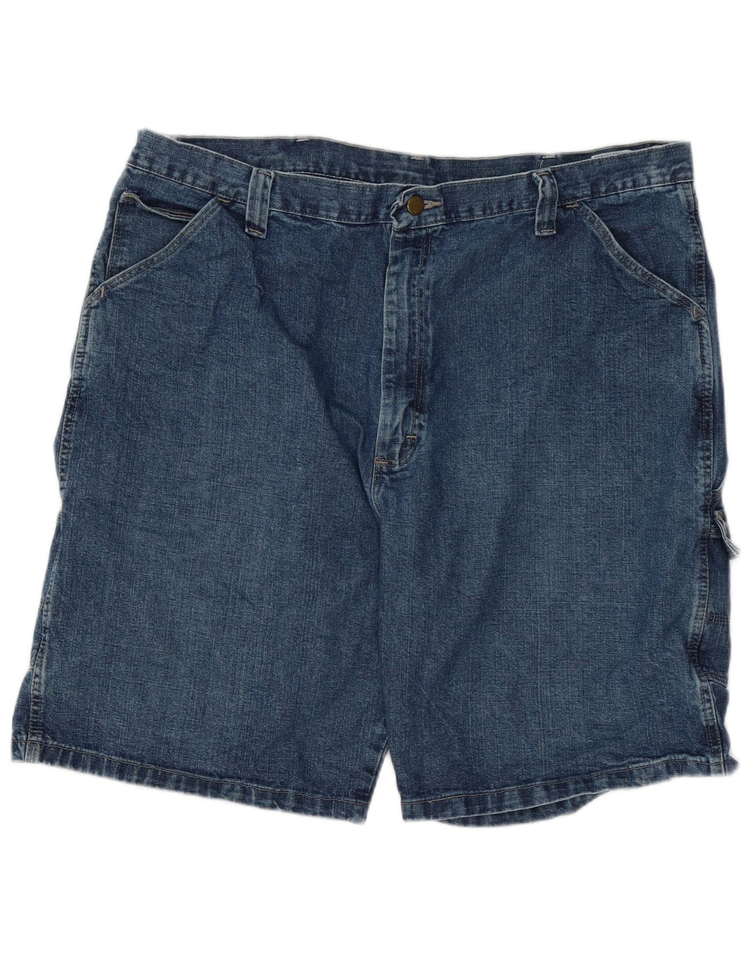 Pantaloncini di jeans cargo da uomo Wrangler W40 XL in cotone blu