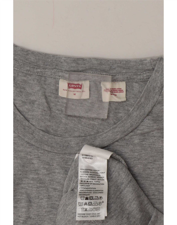 T-shirt da donna Levi's Top UK 14 Cotone screziato grigio medio