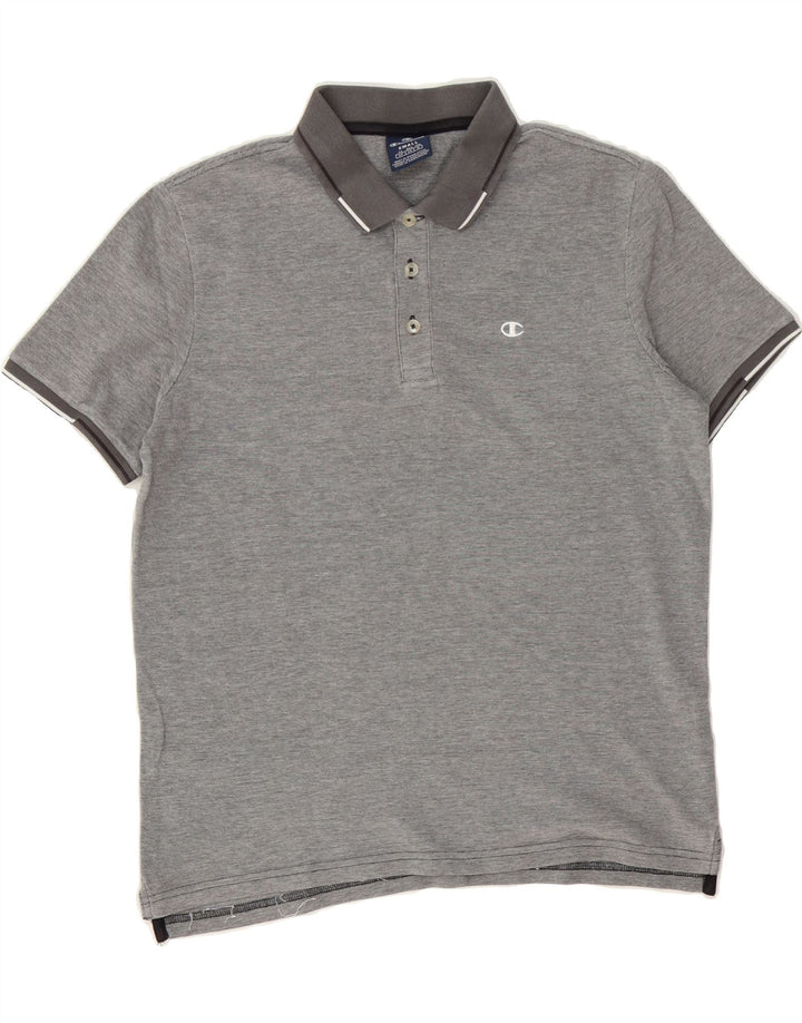 CHAMPION Mens Polo Shirt Small Grey Cotton Vintage Champion and Second-Hand Champion from Messina Hembry 