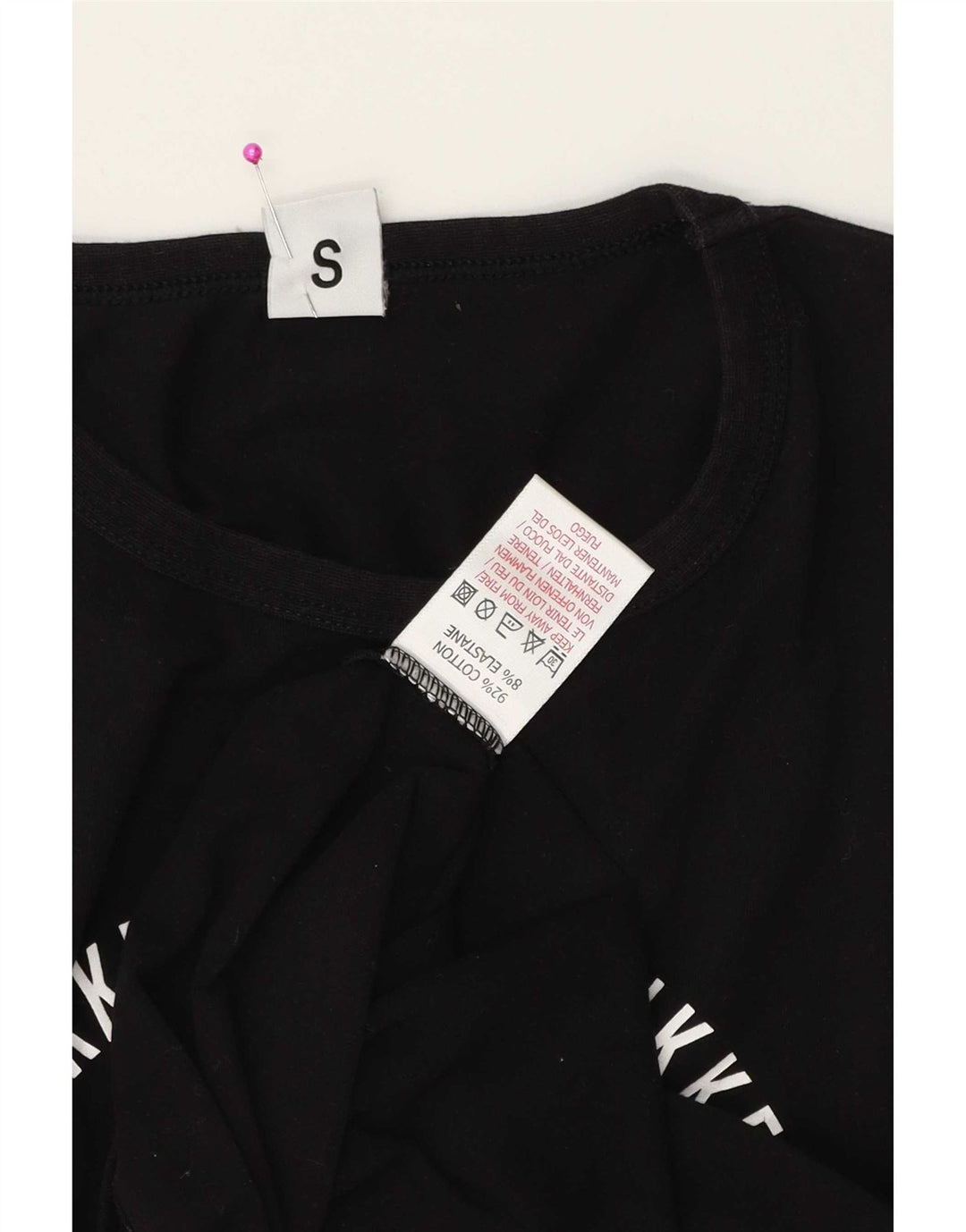T-shirt grafica da uomo Bikkembergs Top piccola in cotone nero