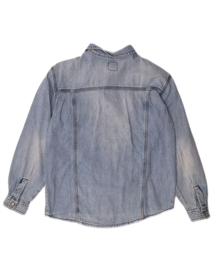 DIESEL Boys Denim Shirt 9-10 Years Blue Cotton